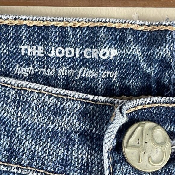 Ag Adriano Goldschmied Women's Jodi High-rise Slim Fit Flare Leg Crop Jean 28 - Picture 9 of 15